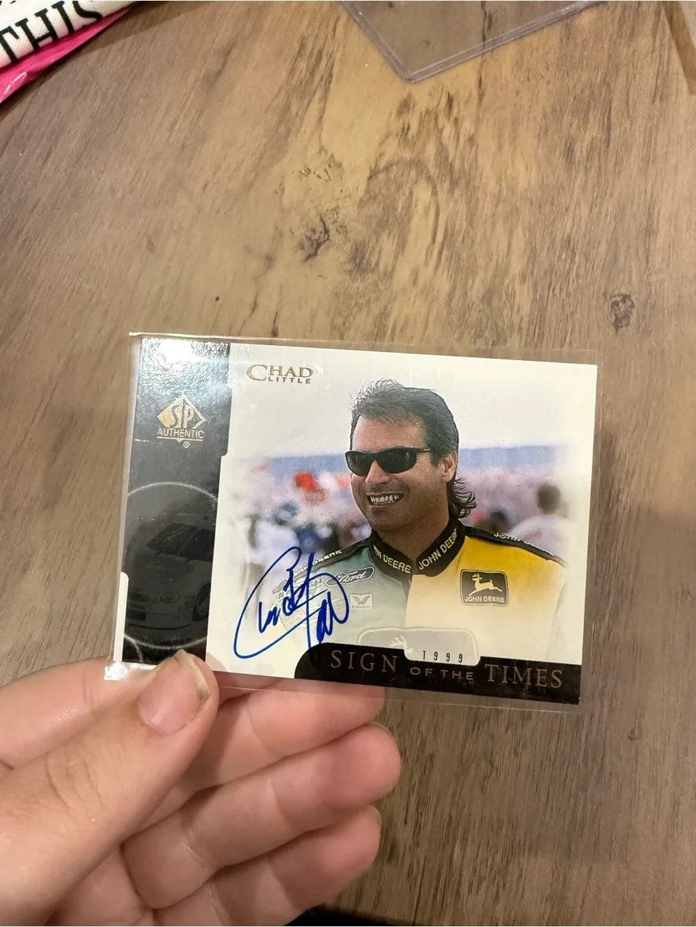 1999 SP Authentic Sign of the Times Chad Little Auto Autograph NASCAR Card